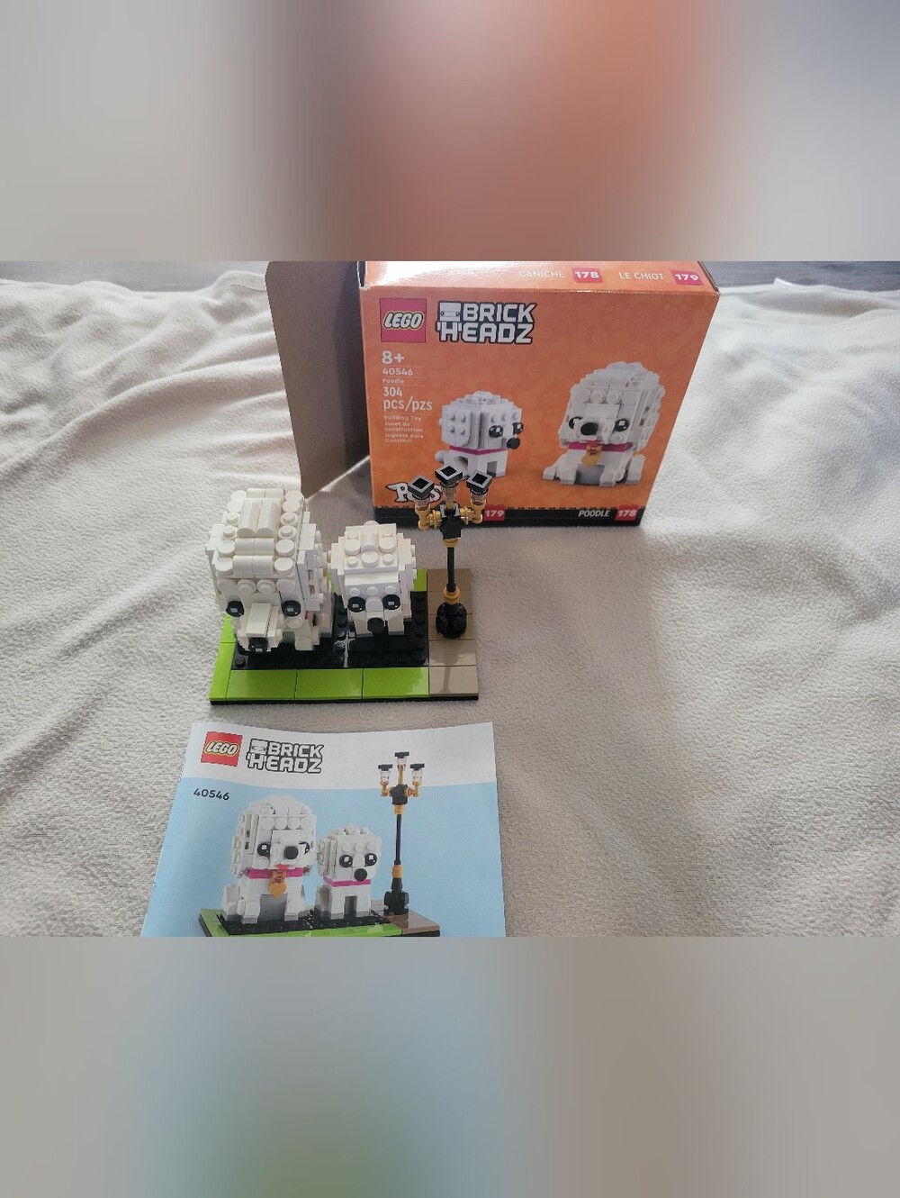 LEGO BrickHeadz White Poodle Dog Set - 40546